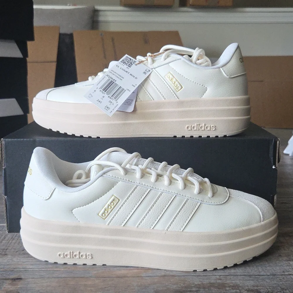 NWT Adidas Women's VL Court Bold Shoes JQ5645_2